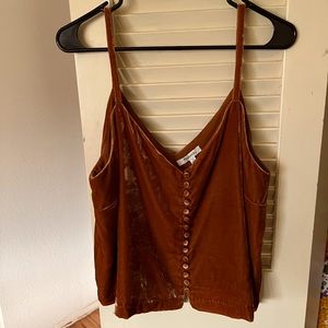 Madewell Velvet Button Cami